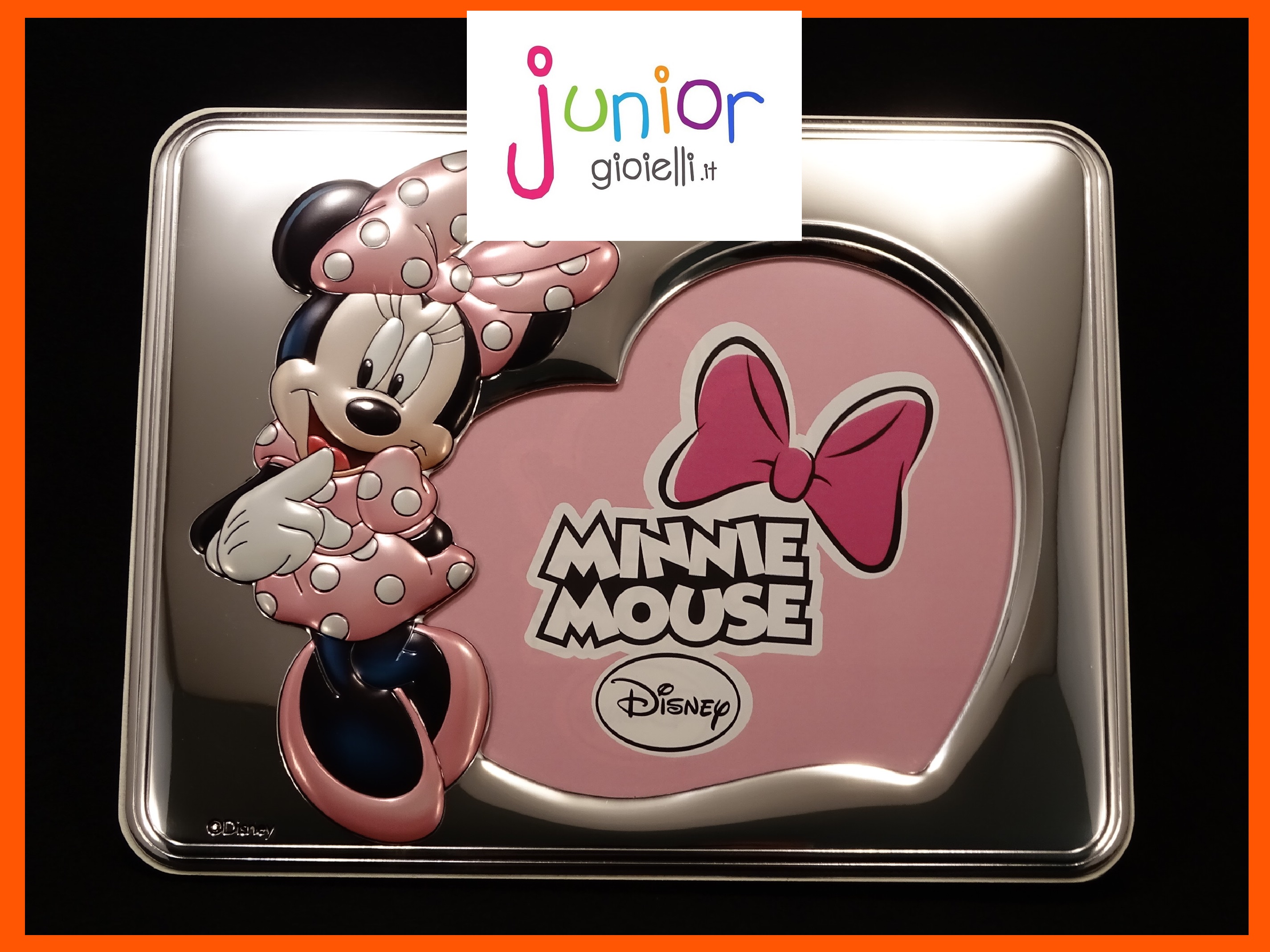 Minnie Disney - Junior Gioielli torino MINNIE Rosa Cornice Argento - Junior Gioielli torino